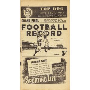 1950 'Football Record', Grand Final - Essendon v North…