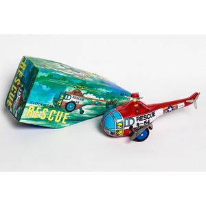 Tin toy, clockwork Rescue, made in China, with box, length 20 cm