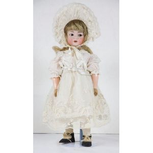 Simon & Halbig bisque character doll, brown flirty eyes, blonde…