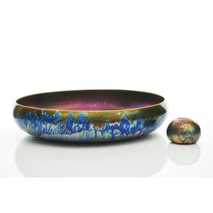 Greg Daly (Australian, b. 1954), large iridescent Grasses bowl,&hellip;