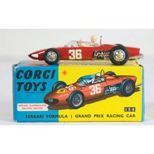 Corgi boxed 154-A1 Ferrari Formula 1 grand Prix racing car, red…