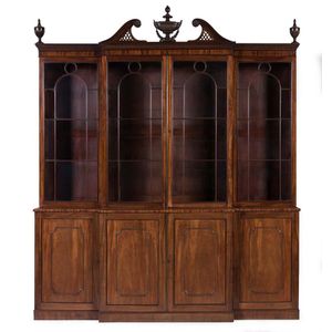 An important George III astragal glazed mahogany library&hellip;