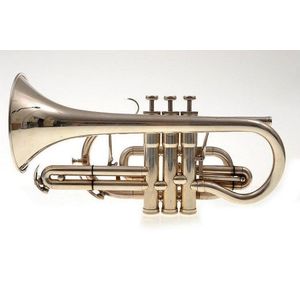 Cornet BB, silver cornet 'Besson', comes with case, mute and…