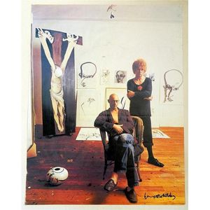 Brett Whiteley & Joseph Beuys in Whiteley's Studio, poster,…