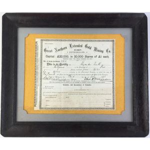 Great Northern extended gold mining Co, Rutherglen, scrip…