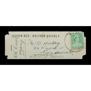 Queen bee! Deliver Quickly tag 26-10-41, Wyong to Randwick.…
