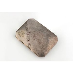 An antique Continental cigarette case studded with cabochon…
