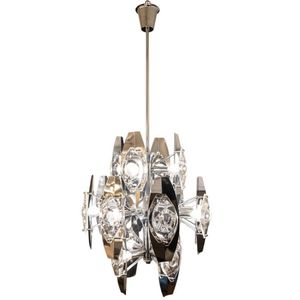 A fully restored Oscar Torlasco mid century chrome and glass…