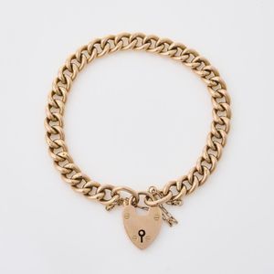 9ct Yellow Gold Initial 'N' Bracelet - Product Code - 1.29.0163