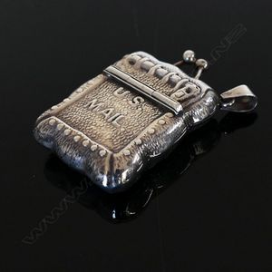 U.S.A. Replica mail bag, late 20th century, pressed silver…