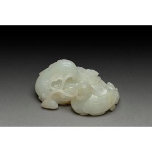 White Jade Phoenix Paperweight - Jade - Oriental