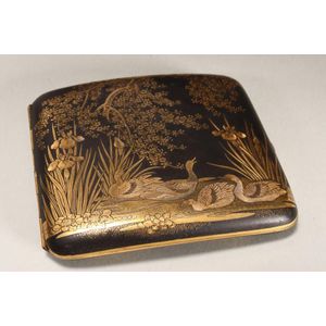 Vintage Oriental Damascene Cigarette Case