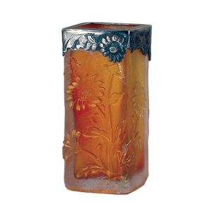 Fine Daum Nancy mold-blown Cameo 'Colasanthe' Daum Glass Vase