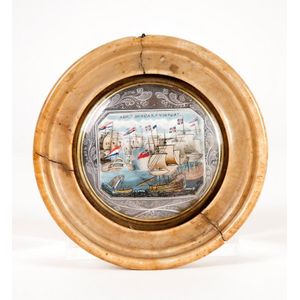 Napoleonic Era miniature: c1800 miniature painting on ivory of…