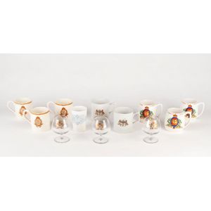 English Royalty & Events: Range of ceramic cups & mugs (9) and…