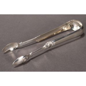 Antique Tableware George Wintle Hallmarked London 1794 Silver Sugar Tongs Nips REF:435K Sterling English