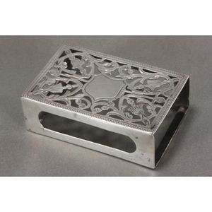 Edwardian sterling silver matchbox case, hallmarked Birmingham,…