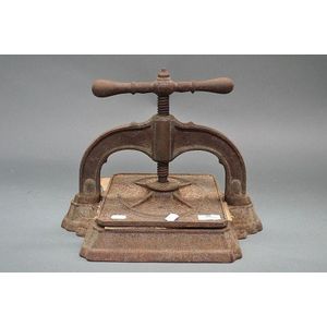 Antique Or Vintage Cast Iron Book Press Price Guide And Values