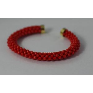 Beaded Coral Bracelet: A Vibrant Accessory - Bracelets/Bangles - Jewellery