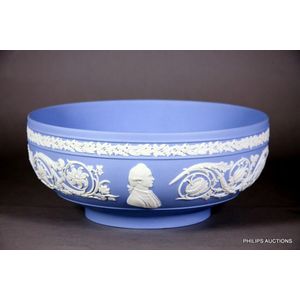 Blue Jasper popular embossed bowl