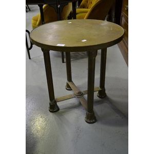 Vintage Brass Side Table - 60cm Diameter - Tables - Side and Serving ...