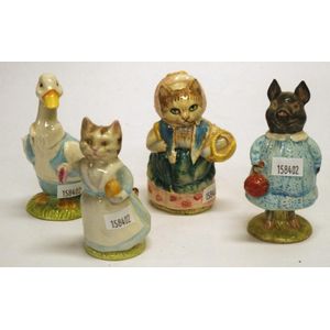 Four various Beswick Beatrix Potter figurines including Mr…