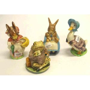 Four various Beswick Beatrix Potter figurines including Mrs…