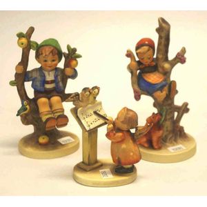 boy in apple tree hummel figurine