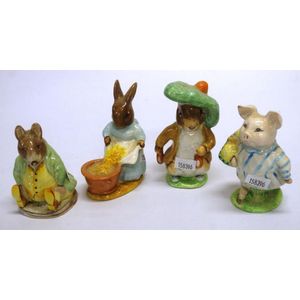 Four various Beswick Beatrix Potter figurines including Little…