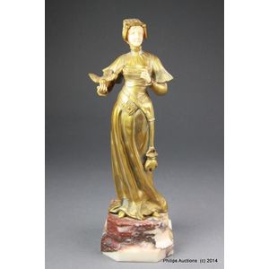 Georges Omerth, (1895-1925), a fine burnished gilt bronze and…