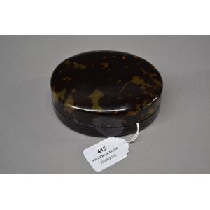 Oval Tortoiseshell Box with Lid - Boxes, Jewellery & Trinket (not ...