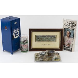 Balance of collection including 'The First Over' silk cricket…