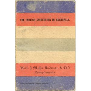 Tour guide 'The English Cricketers in Australia, 1897-98', with…