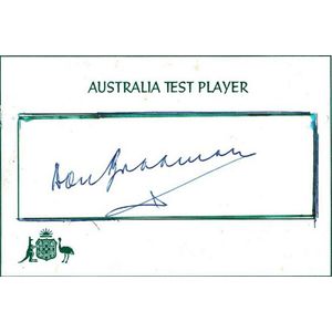 Autographs collection of 60 'Australia Test Player' cards…