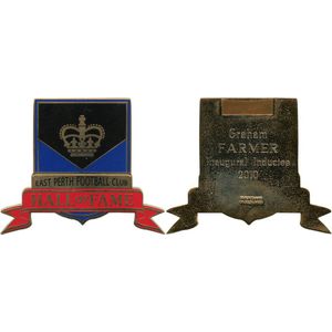 2010 East Perth Hall of Fame: Enamel medal 'East Perth Football…