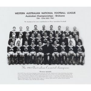 WAFL Hall of Fame: Team photograph 'Western Australian National…