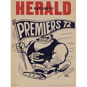 Carlton: 1972 original Weg poster, fine condition (minor…
