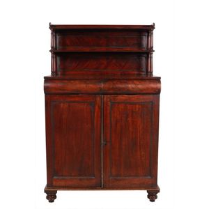 Cedar chiffoniere circa 1820 New South Wales, two shelves to…