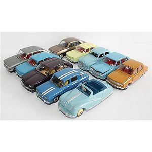 Ten Dinky Toys model cars, including 'Renault R16' and 'Austin…