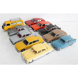 Ten various diecast models, including Trax, Vanguards, Minicar…