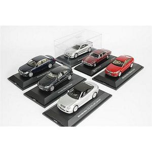 Six various mounted models, including Minichamps 'Jaguar Xj…