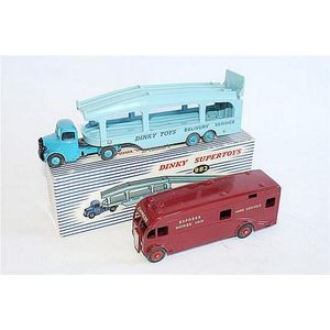 Two Dinky Supertoys, 'Pullmore car transporter' and 'Horse-box'…