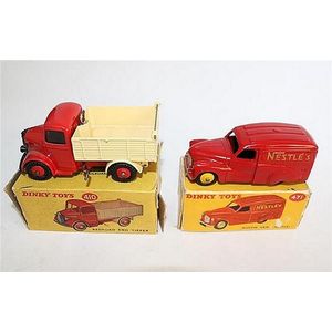 Two Dinky Toys, 'Bedford end tipper 410' and 'Austin van…