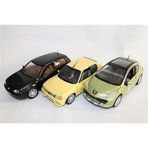 Four various Hatchback model cars, including Norev 'Peugeot…