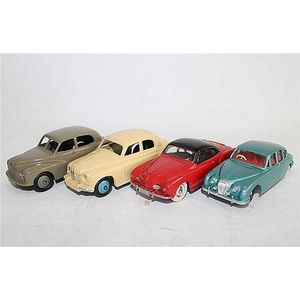 Four Dinky Toys, 'Rover 75, 156', a Morris Oxford, 159', a…