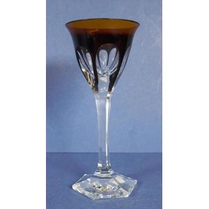 Juego de 24 vasos de cristal vintage de Moser, República Checa 1960