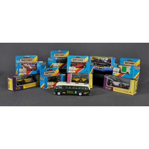 Ten various model cars, including 6 Matchbox; two Models of…