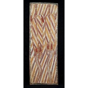 Jumbo Dawalinjara 1940 - lizard Totems ochres on bark Northeast…