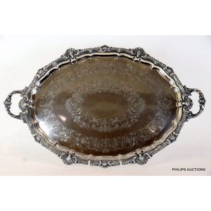 An English silver plated drinks tray, Drummond & Co, Melbourne,…