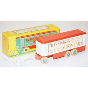 JRD 129 trailer 'Transports Internationaux', orange and white…